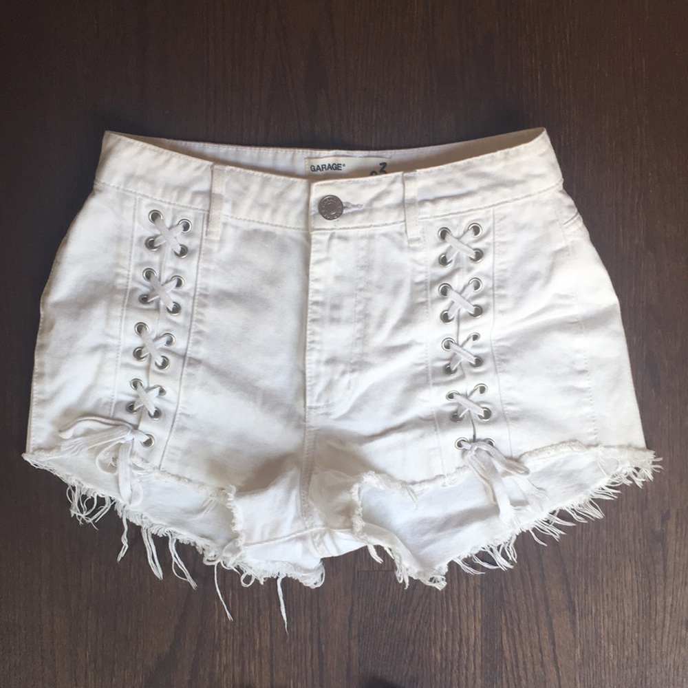 Distressed Garage Shorts